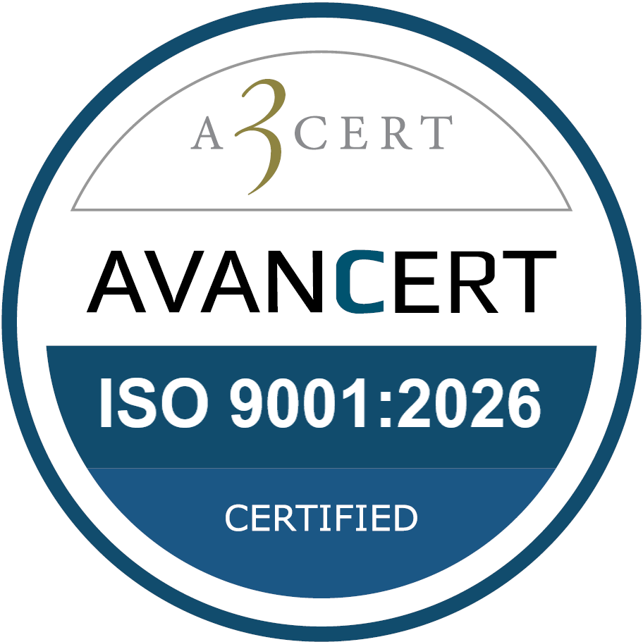 AVANCERT ISO 9001:2026 certificeret